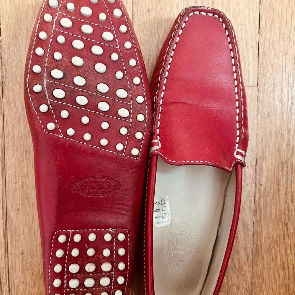 Tod's Bold Red women’s  Gommino Loafers